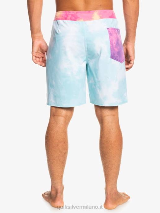 esso Quiksilver uomini Pantaloncini surfsilk lavaggio acido 18 angelo blu HTZR1748