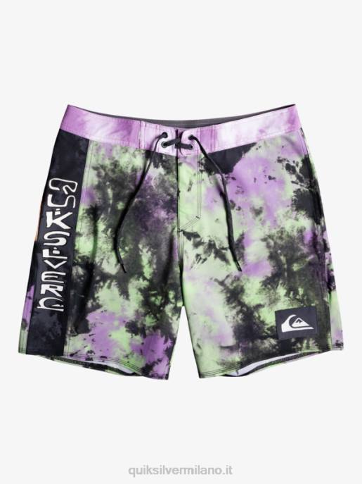 esso Quiksilver uomini Pantaloncini surfsilk lavaggio acido 18 calce di giada HTZR1745