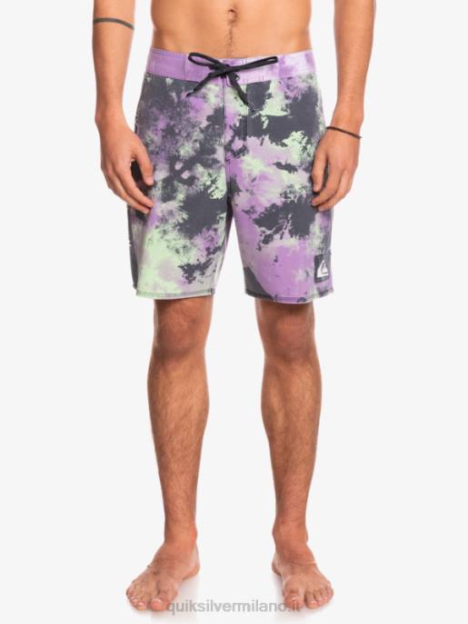 esso Quiksilver uomini Pantaloncini surfsilk lavaggio acido 18 calce di giada HTZR1745