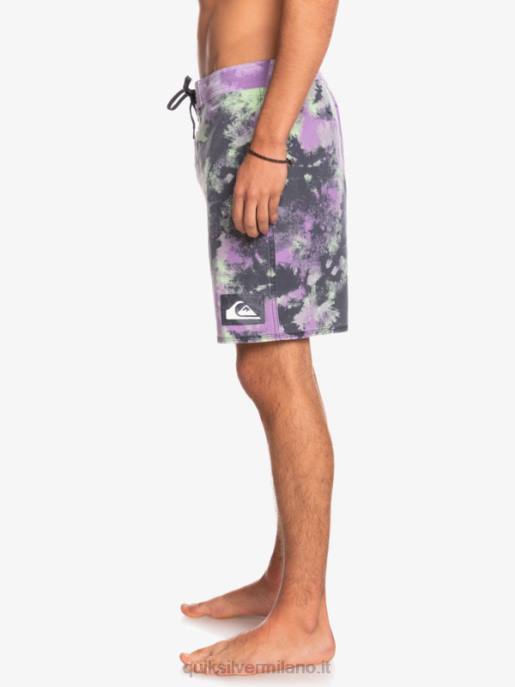 esso Quiksilver uomini Pantaloncini surfsilk lavaggio acido 18 calce di giada HTZR1745