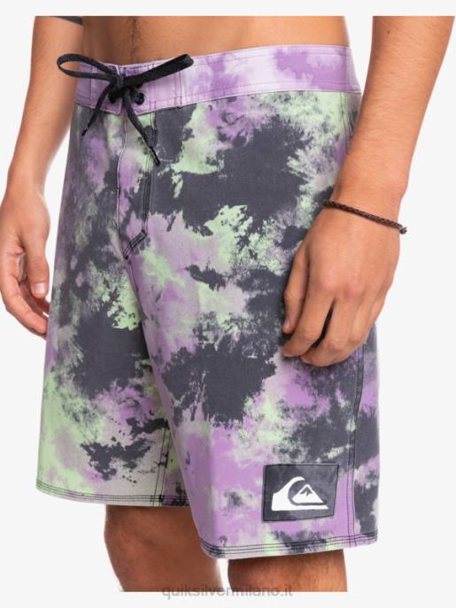 esso Quiksilver uomini Pantaloncini surfsilk lavaggio acido 18 calce di giada HTZR1745