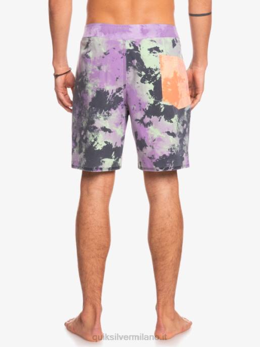 esso Quiksilver uomini Pantaloncini surfsilk lavaggio acido 18 calce di giada HTZR1745