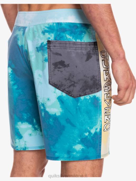 esso Quiksilver uomini Pantaloncini surfsilk lavaggio acido 18 porto marittimo HTZR1746