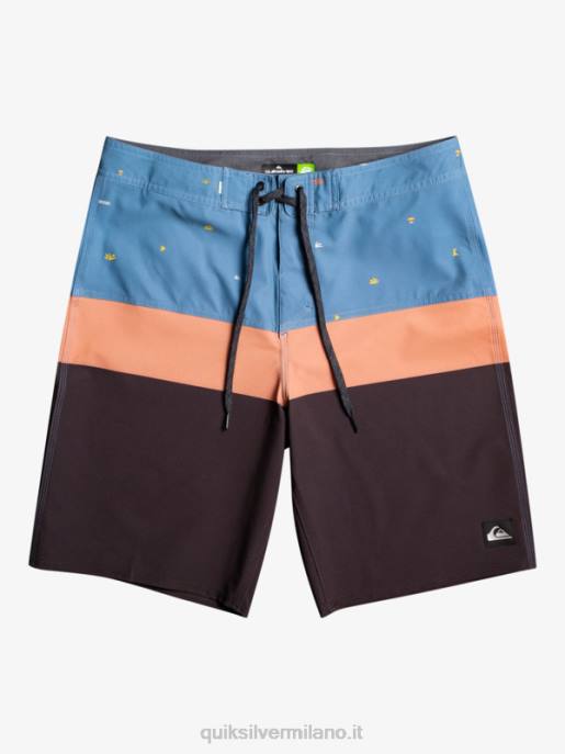 esso Quiksilver uomini Pantaloncini surfsilk panel 20 azzurro provinciale HTZR1458