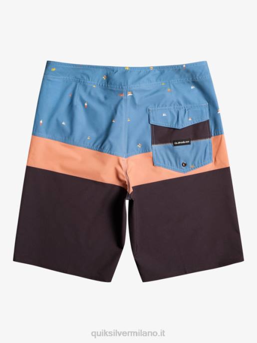 esso Quiksilver uomini Pantaloncini surfsilk panel 20 azzurro provinciale HTZR1458