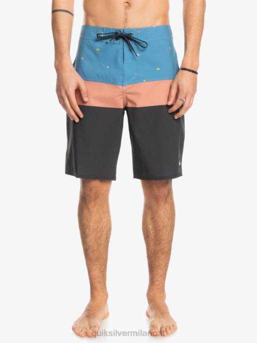 esso Quiksilver uomini Pantaloncini surfsilk panel 20 azzurro provinciale HTZR1458