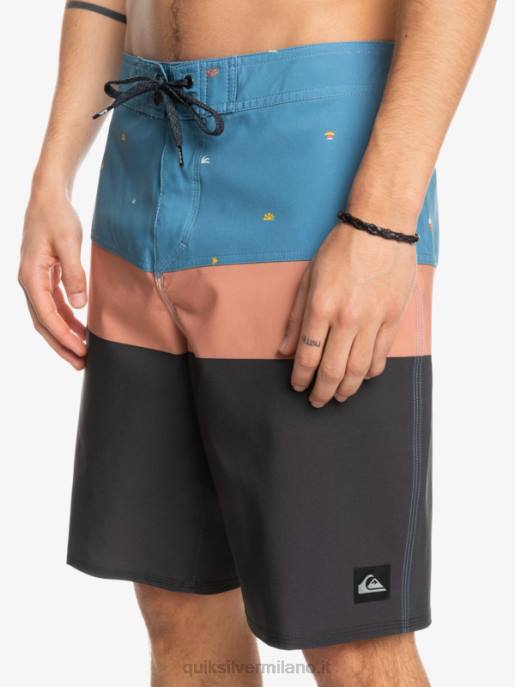 esso Quiksilver uomini Pantaloncini surfsilk panel 20 azzurro provinciale HTZR1458