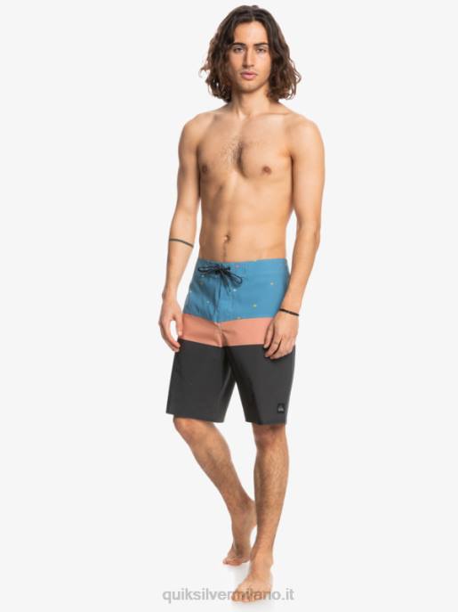 esso Quiksilver uomini Pantaloncini surfsilk panel 20 azzurro provinciale HTZR1458