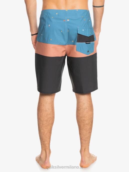 esso Quiksilver uomini Pantaloncini surfsilk panel 20 azzurro provinciale HTZR1458