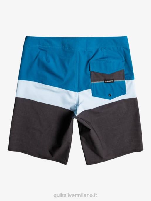 esso Quiksilver uomini Pantaloncini surfsilk panel 20 blu grigio HTZR1462