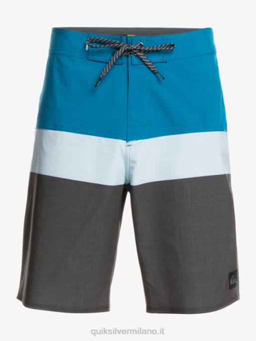 esso Quiksilver uomini Pantaloncini surfsilk panel 20 blu grigio HTZR1462