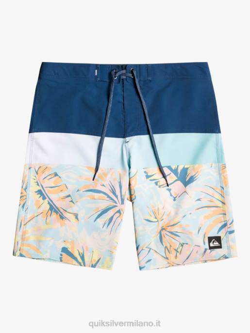 esso Quiksilver uomini Pantaloncini surfsilk panel 20 insegne blu HTZR1450