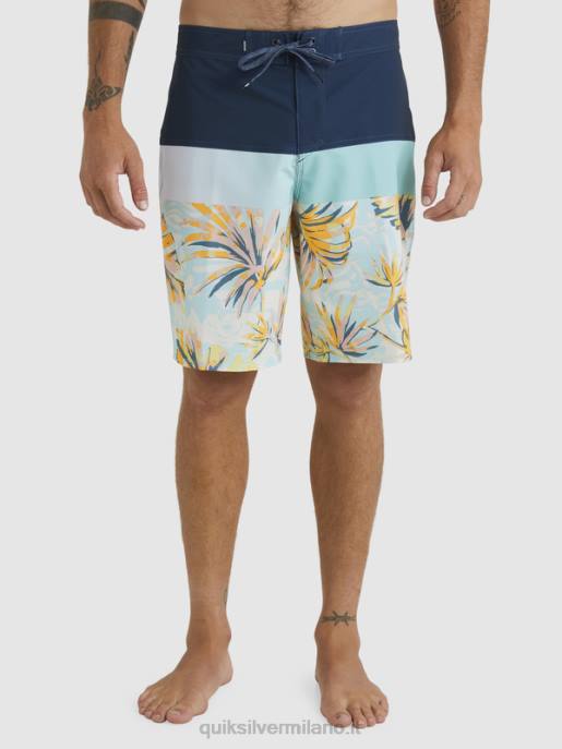 esso Quiksilver uomini Pantaloncini surfsilk panel 20 insegne blu HTZR1450