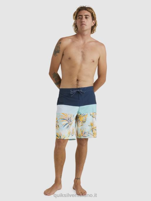 esso Quiksilver uomini Pantaloncini surfsilk panel 20 insegne blu HTZR1450