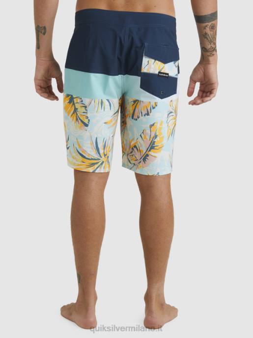 esso Quiksilver uomini Pantaloncini surfsilk panel 20 insegne blu HTZR1450