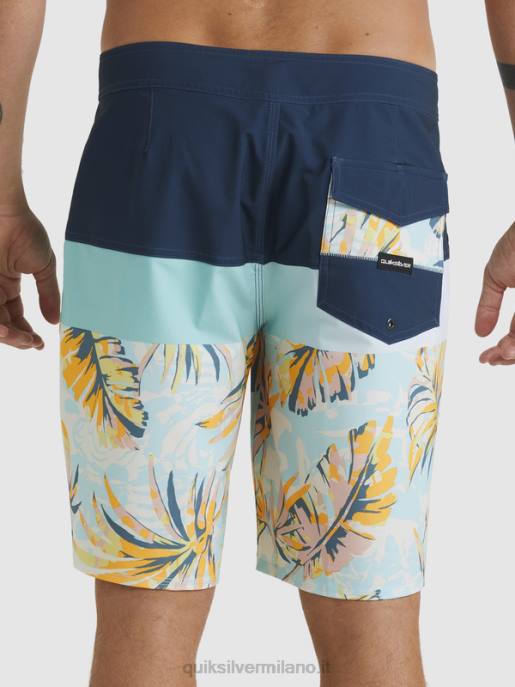 esso Quiksilver uomini Pantaloncini surfsilk panel 20 insegne blu HTZR1450