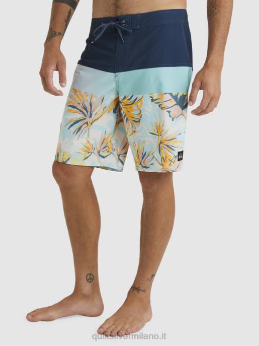 esso Quiksilver uomini Pantaloncini surfsilk panel 20 insegne blu HTZR1450