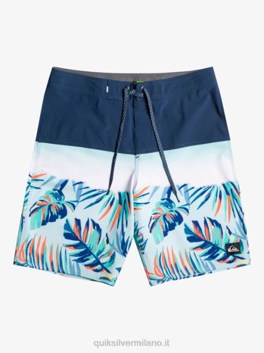 esso Quiksilver uomini Pantaloncini surfsilk panel 20 insegne blu HTZR1456