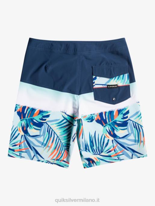 esso Quiksilver uomini Pantaloncini surfsilk panel 20 insegne blu HTZR1456