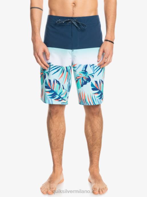 esso Quiksilver uomini Pantaloncini surfsilk panel 20 insegne blu HTZR1456