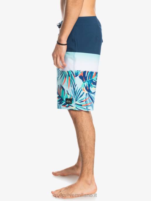 esso Quiksilver uomini Pantaloncini surfsilk panel 20 insegne blu HTZR1456