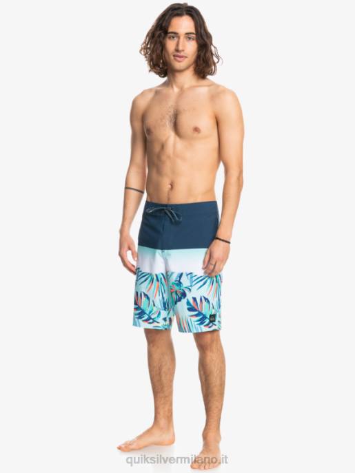 esso Quiksilver uomini Pantaloncini surfsilk panel 20 insegne blu HTZR1456