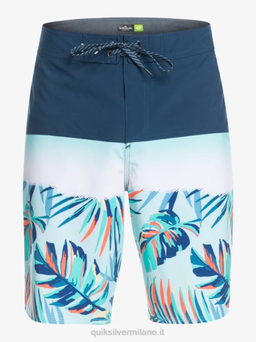 esso Quiksilver uomini Pantaloncini surfsilk panel 20 insegne blu HTZR1456
