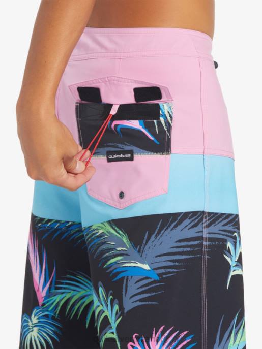 esso Quiksilver uomini Pantaloncini surfsilk panel 20 malva chiaro di luna HTZR130