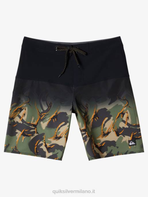 esso Quiksilver uomini Pantaloncini surfsilk panel 20 nero HTZR131