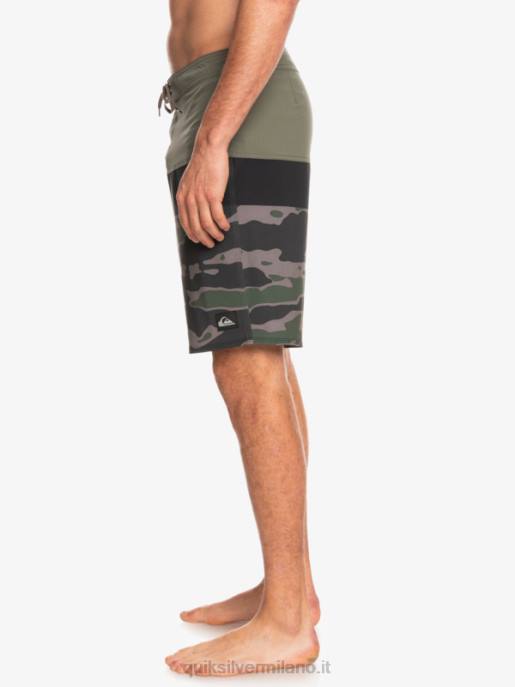 esso Quiksilver uomini Pantaloncini surfsilk panel 20 roccia caduta HTZR1460