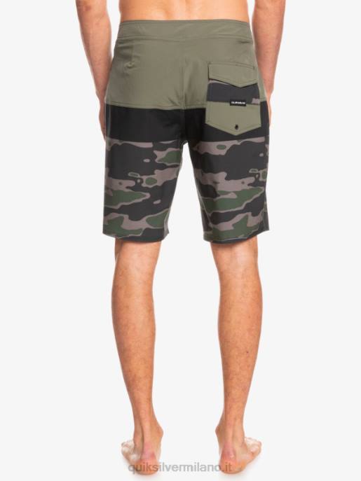esso Quiksilver uomini Pantaloncini surfsilk panel 20 roccia caduta HTZR1460