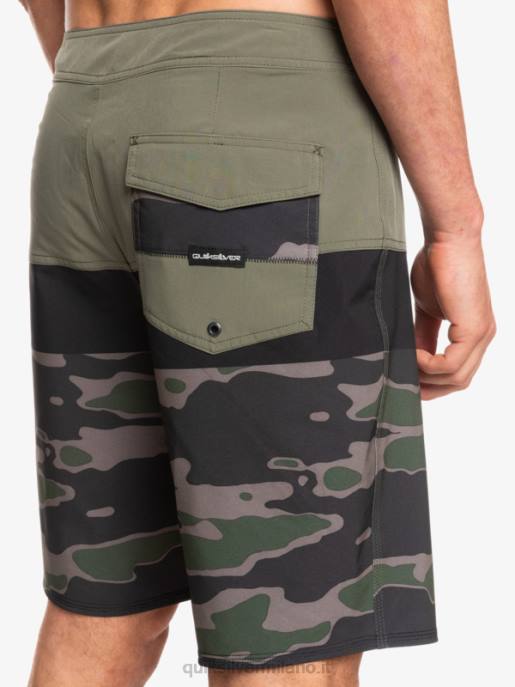 esso Quiksilver uomini Pantaloncini surfsilk panel 20 roccia caduta HTZR1460