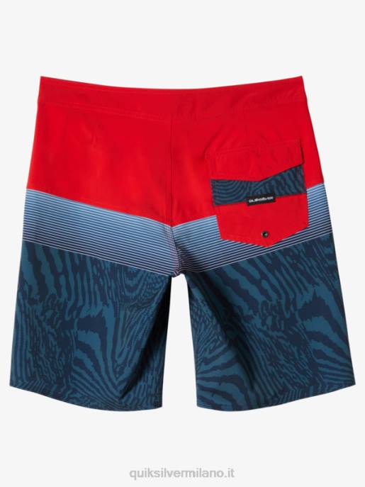 esso Quiksilver uomini Pantaloncini surfsilk panel 20 rosso ad alto rischio HTZR132