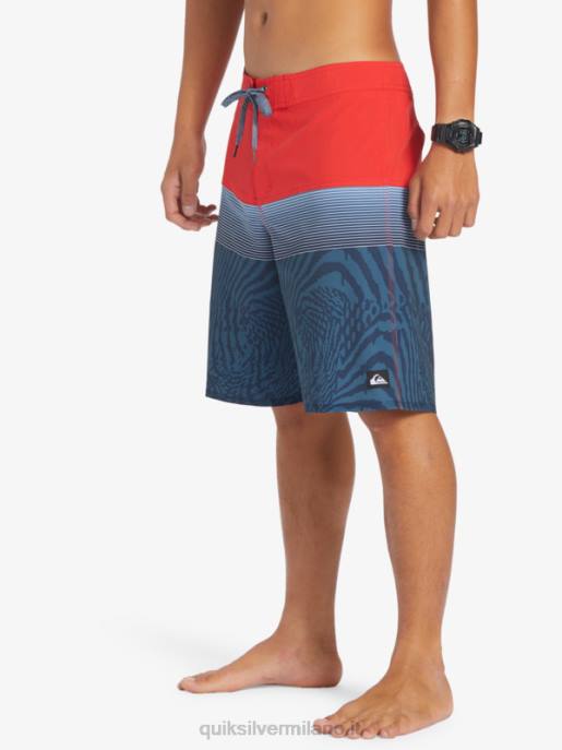 esso Quiksilver uomini Pantaloncini surfsilk panel 20 rosso ad alto rischio HTZR132