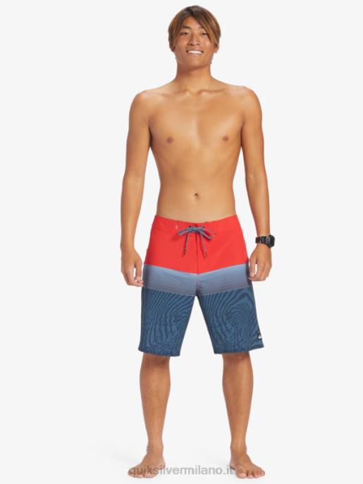 esso Quiksilver uomini Pantaloncini surfsilk panel 20 rosso ad alto rischio HTZR132