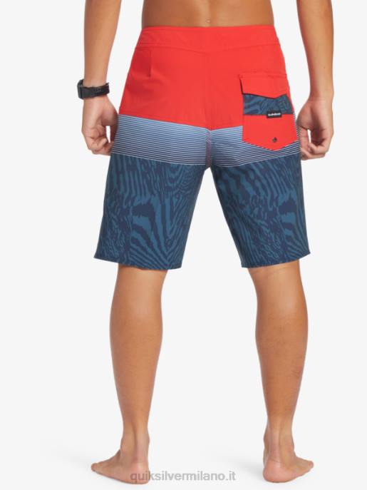 esso Quiksilver uomini Pantaloncini surfsilk panel 20 rosso ad alto rischio HTZR132
