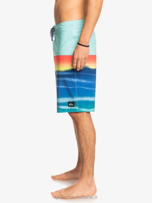 esso Quiksilver uomini Pantaloncini surfsilk panel 20 verde piscina HTZR1455