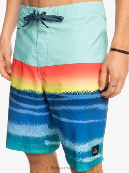 esso Quiksilver uomini Pantaloncini surfsilk panel 20 verde piscina HTZR1455