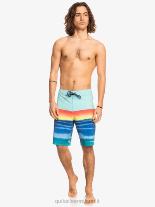 esso Quiksilver uomini Pantaloncini surfsilk panel 20 verde piscina HTZR1455