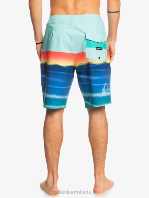 esso Quiksilver uomini Pantaloncini surfsilk panel 20 verde piscina HTZR1455