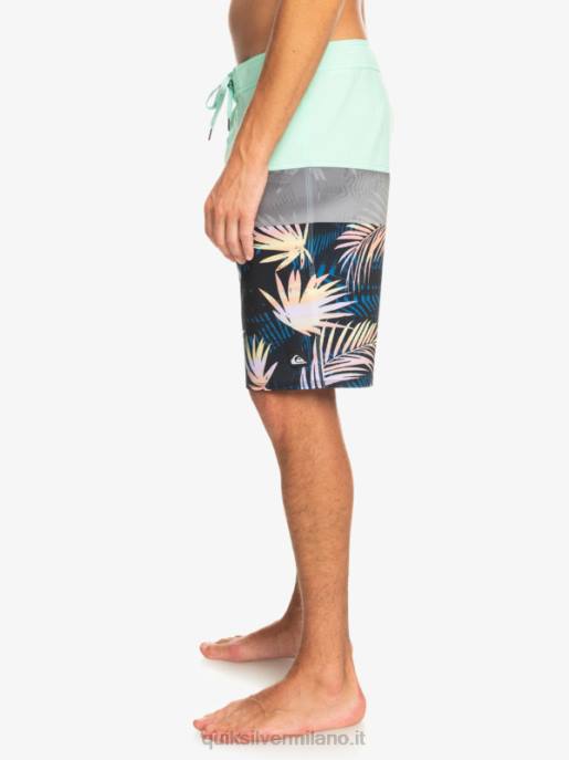 esso Quiksilver uomini Pantaloncini surfsilk panel 20 vetro da spiaggia HTZR134