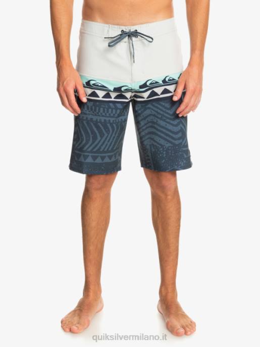 esso Quiksilver uomini Pantaloncini surfsilk panel 20 viola grigio HTZR135