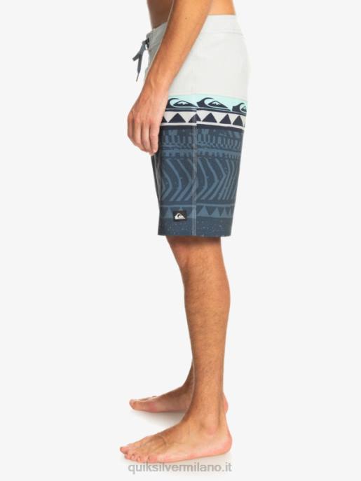 esso Quiksilver uomini Pantaloncini surfsilk panel 20 viola grigio HTZR135