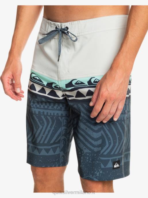 esso Quiksilver uomini Pantaloncini surfsilk panel 20 viola grigio HTZR135