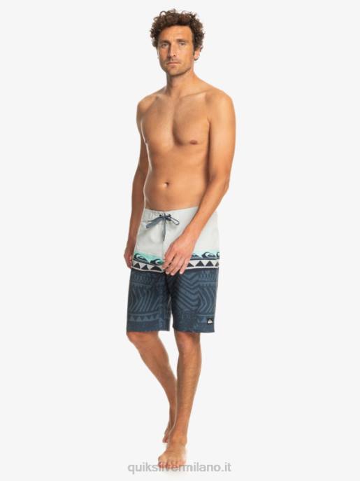 esso Quiksilver uomini Pantaloncini surfsilk panel 20 viola grigio HTZR135