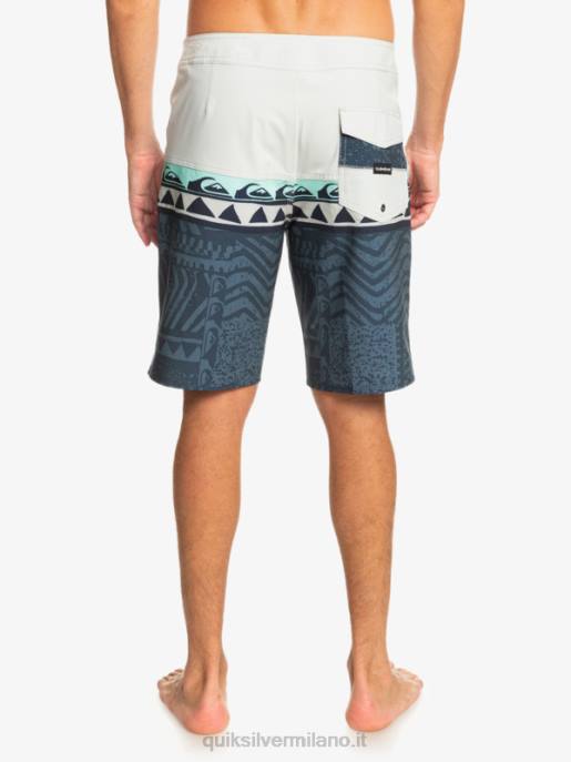 esso Quiksilver uomini Pantaloncini surfsilk panel 20 viola grigio HTZR135