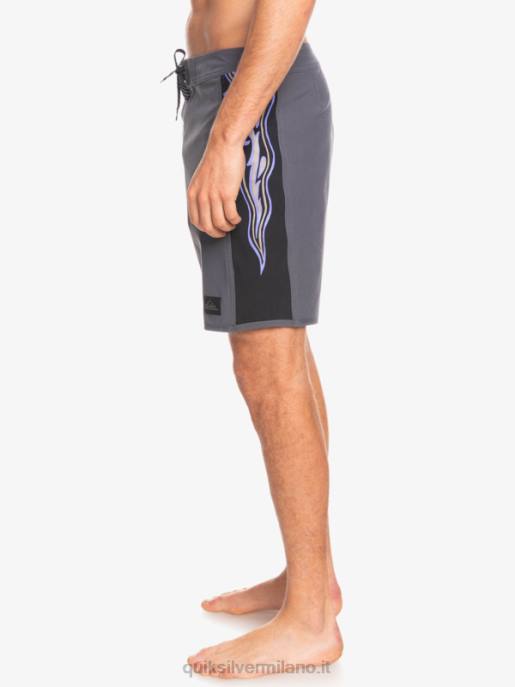 esso Quiksilver uomini Surfsilk arco 18 pantaloncini da surf cancello di ferro HTZR1699