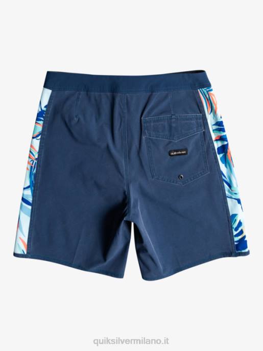 esso Quiksilver uomini Surfsilk arco 18 pantaloncini da surf insegne blu HTZR1698