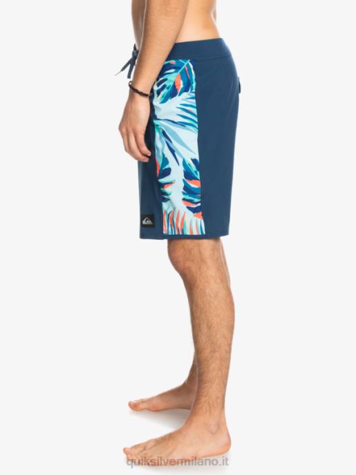 esso Quiksilver uomini Surfsilk arco 18 pantaloncini da surf insegne blu HTZR1698
