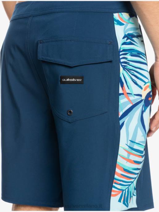 esso Quiksilver uomini Surfsilk arco 18 pantaloncini da surf insegne blu HTZR1698